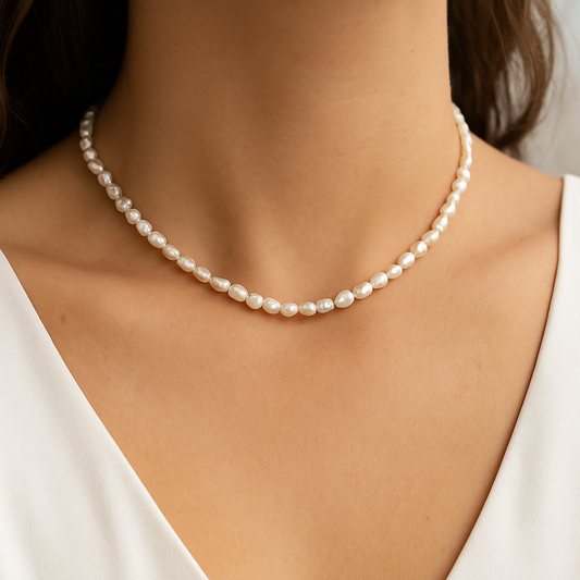 Elana Small Pearl Necklace