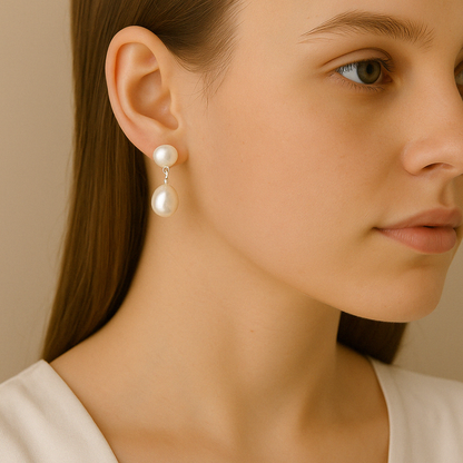 Elisa Pearl Drop Earrings