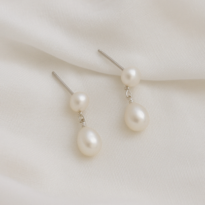 Elisa Pearl Drop Earrings